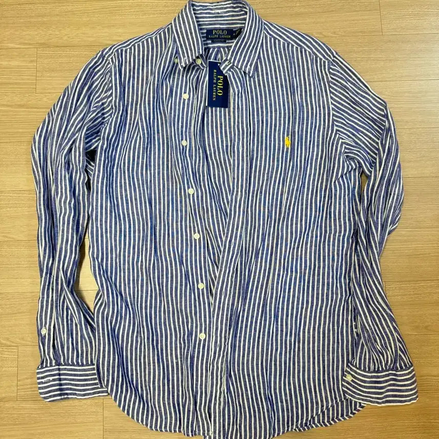 [BUNJANG] Polo Ralph Lauren Blue Stripe Classic Fit Shirt / 폴로 랄프로렌 블루 스트라이프 셔츠 클래식핏