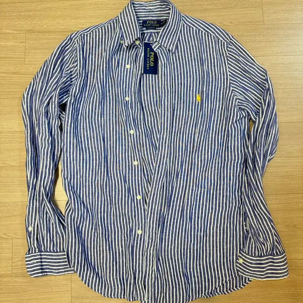 [BUNJANG] Polo Ralph Lauren Blue Stripe Classic Fit Shirt / 폴로 랄프로렌 블루 스트라이프 셔츠 클래식핏