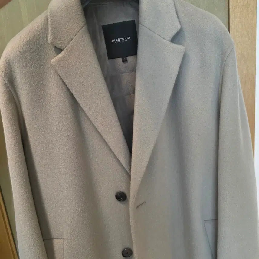 [BUNJANG] JILLSTUART NEW YORK Cashmere Blend Handmade Single Coat Sepia / 질스튜어트 캐시미어 블랜드 핸드메이드 코트 세피아