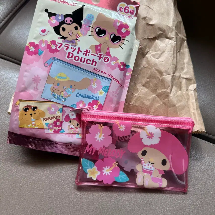 [BUNJANG] Sanrio Characters Tanning PVC Pouch (My Melody) / 태닝 산리오 캐릭터즈 pvc 파우치 (마이멜로디)