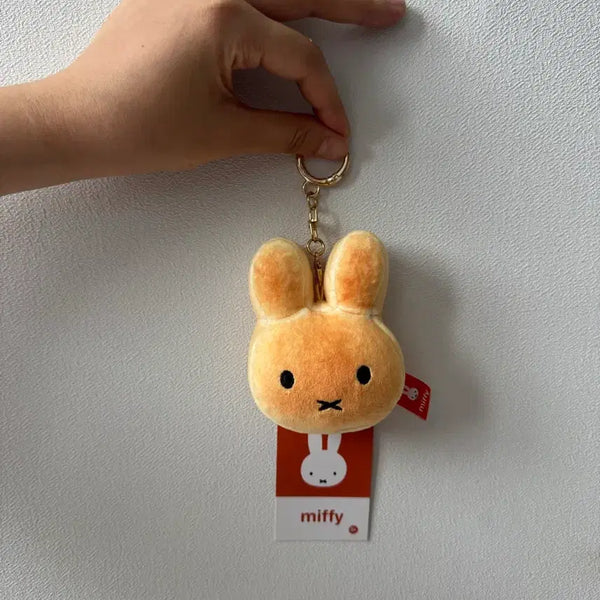 [BUNJANG] Miffy Face Plush Keychain (Toasted Bread) / 미피 얼굴 인형 키링 (구운빵)