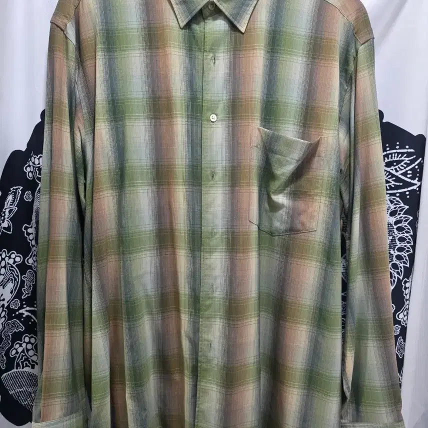 [BUNJANG] Auralee Check Shirt Green Size 4 / 오라리 체크셔츠 그린 4사이즈