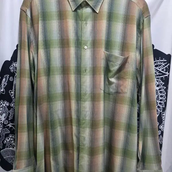 [BUNJANG] Auralee Check Shirt Green Size 4 / 오라리 체크셔츠 그린 4사이즈
