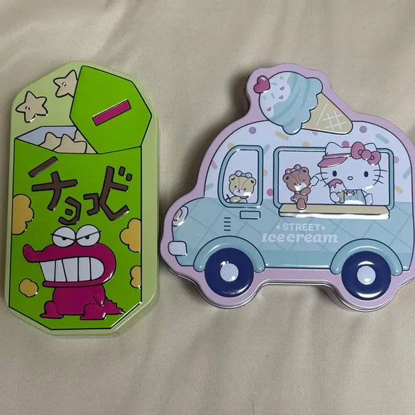 [BUNJANG] Choco Crayon Shin-chan Hello Kitty Tin Case / 초코비 헬로키티 틴케이스