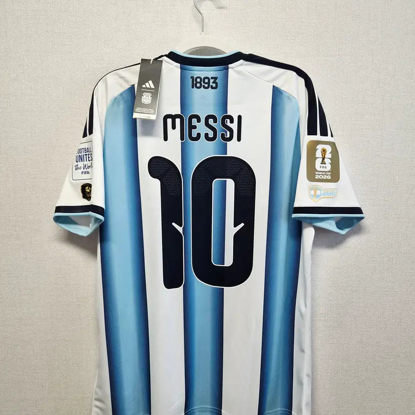 [BUNJANG] Argentina 2022 World Cup Final Home #10 Messi Authentic Jersey / (새상품) 26-28 아르헨티나 홈 No.10 메시 월드컵 결승 정품 유니폼