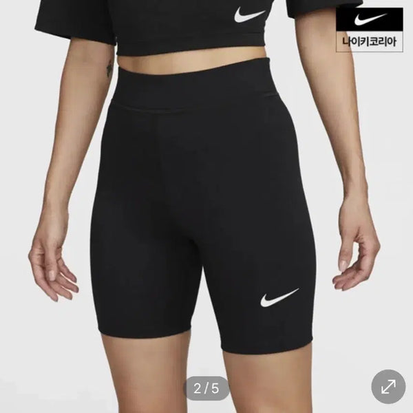 [BUNJANG] Women's 8-Inch High-Waisted Biker Shorts / 여성 하이웨이스트 8인치 바이커 쇼츠