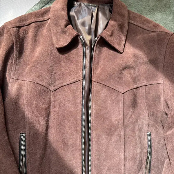 [BUNJANG] Tonywack Suede Leather Jacket / 토니웩 스웨이드 레더 자켓