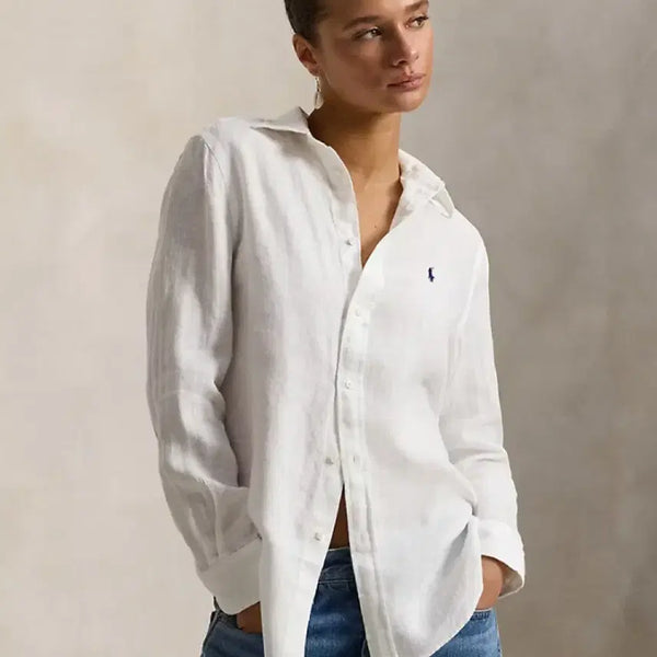 [BUNJANG] Polo Ralph Lauren Linen Shirt - Size S / 폴로 랄프로렌 린넨 셔츠 S