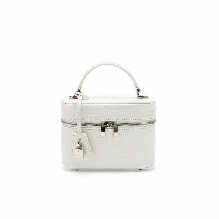 [BUNJANG] Cardinal Red Vanity Bag White Tote Bag / 카디널레드 배니티백 화이트