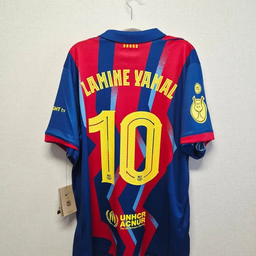 [BUNJANG] FC Barcelona 2025-26 Lamine Yamal 4th Kit Supercopa Authentic Jersey / (새상품) 25-26 바르셀로나 4th No.10 라민 야말 수페르코파 정품 유니폼