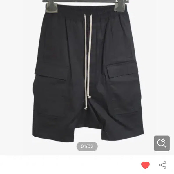[BUNJANG] Rick Owens Cargo Baggy Shorts 46 / 릭오웬스 카고 배기 쇼츠 반바지 46
