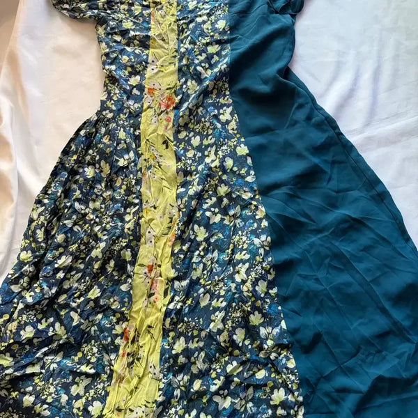 [BUNJANG] Acne Studios Patterned Silk Maxi Dress (Dark Green) / 아크네 스튜디오 패턴 실크원피스 36 (다크그린)