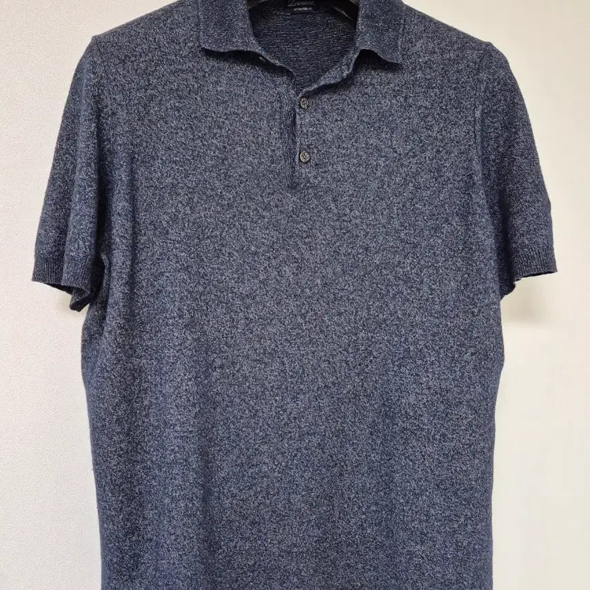 [BUNJANG] Drumohr Linen Collar T-shirt / 드루모어 린넨 카라티