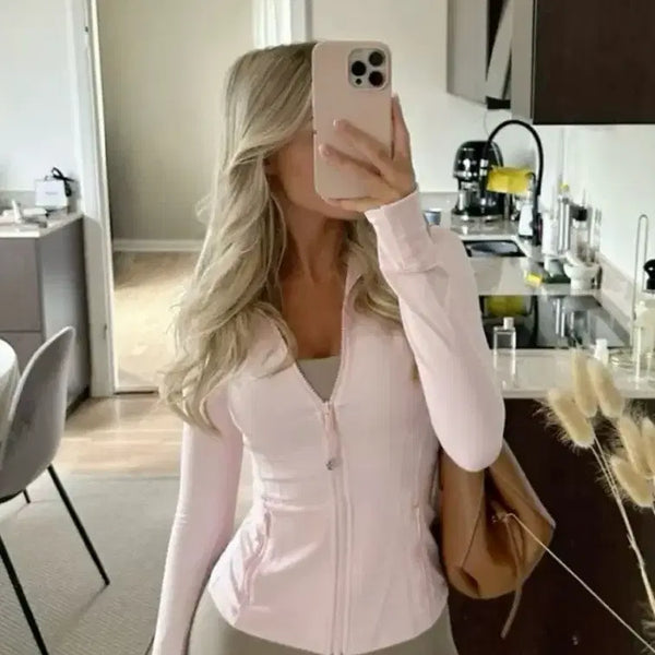 [BUNJANG] Lululemon Align Cropped Hooded Jacket Nulu Pink / 룰루레몬 디파인 크롭 후드 자켓 Nulu 핑크