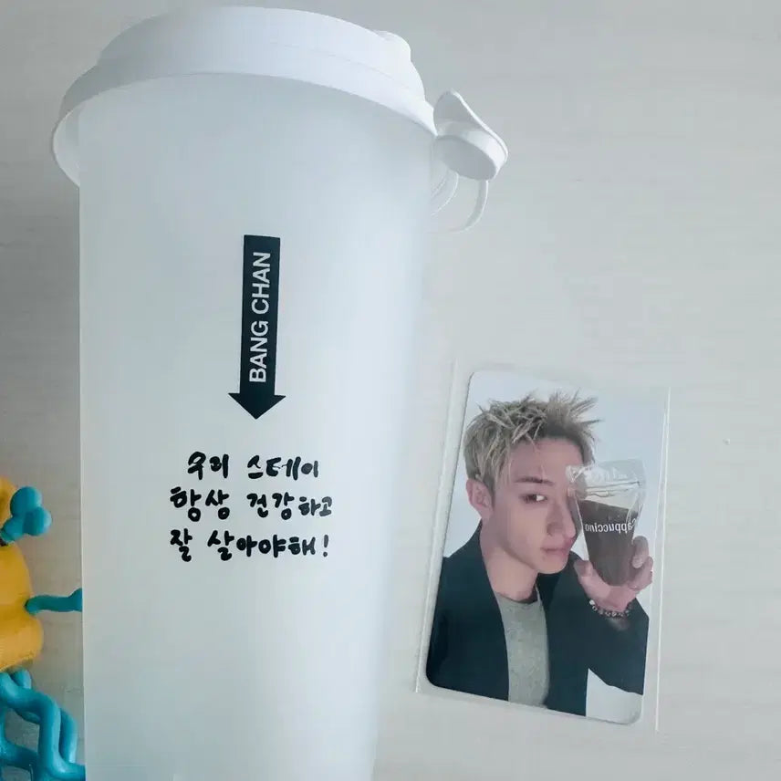 [BUNJANG] Stray Kids SKZ-REPLAY Chan Reusable Cup & POB / 스키즈 디스앤댓 팝업 방찬 특전 & 리유저블컵 양도