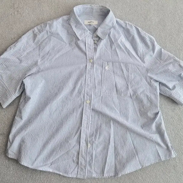 [BUNJANG] Beanpole Striped Short-Sleeve Shirt / 빈폴 반팔 셔츠 스트라이프