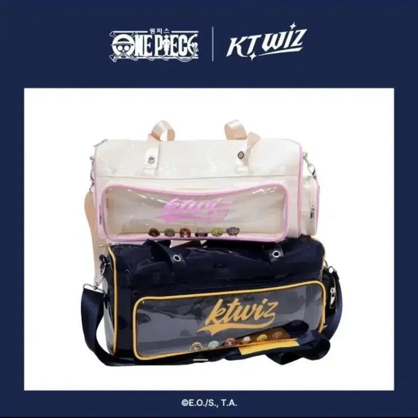 [BUNJANG] KT Wiz x One Piece Boston Bag - Navy / KT위즈 원피스 보스턴백 네이비