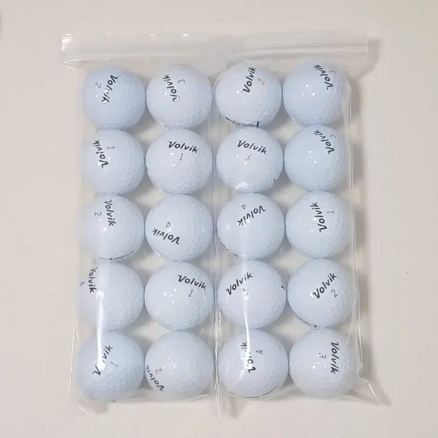 [BUNJANG] Volvik White Lost Golf Balls (20 Count) - Premium Condition / (특A급 급처리) 볼빅 흰색 20알 로스트볼 골프공