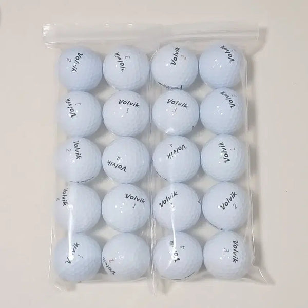 [BUNJANG] Volvik White Lost Golf Balls (20 Count) - Premium Condition / (특A급 급처리) 볼빅 흰색 20알 로스트볼 골프공