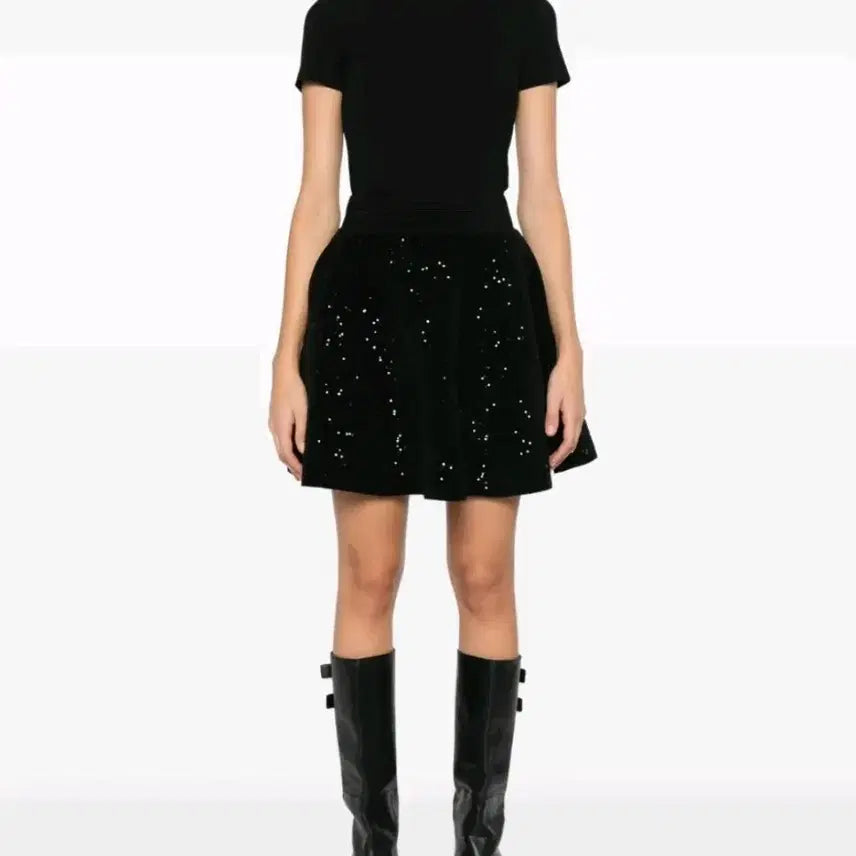[BUNJANG] Sandro Sequin Mini Skirt Size 38 / 산드로 스팽글 미니 스커트 38