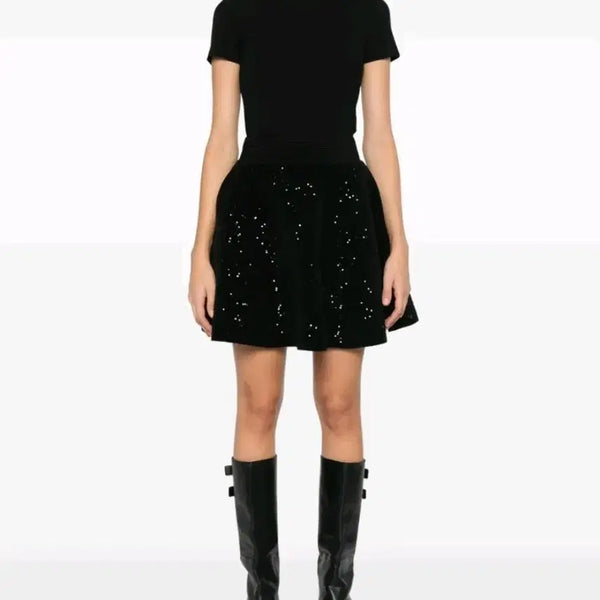[BUNJANG] Sandro Sequin Mini Skirt Size 38 / 산드로 스팽글 미니 스커트 38