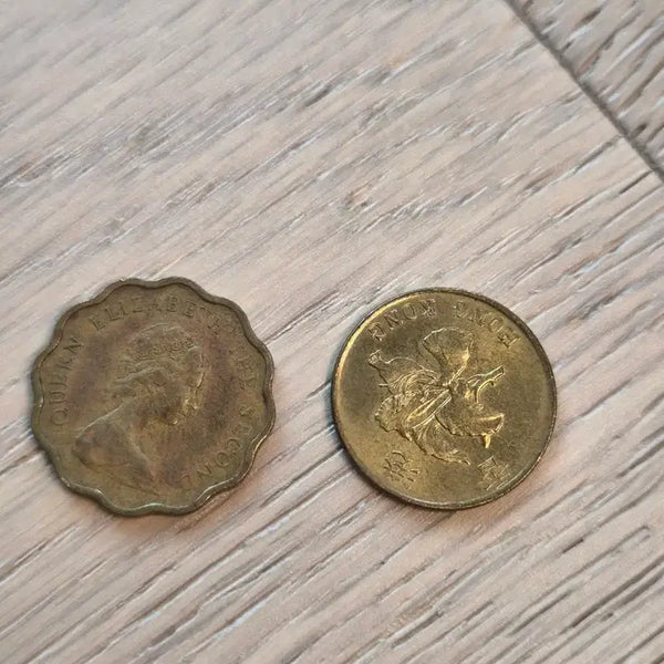 [BUNJANG] Hong Kong 20 Cents & 10 Cents Coins (2 pcs) / 홍콩 20센트, 10센트 동전 2개