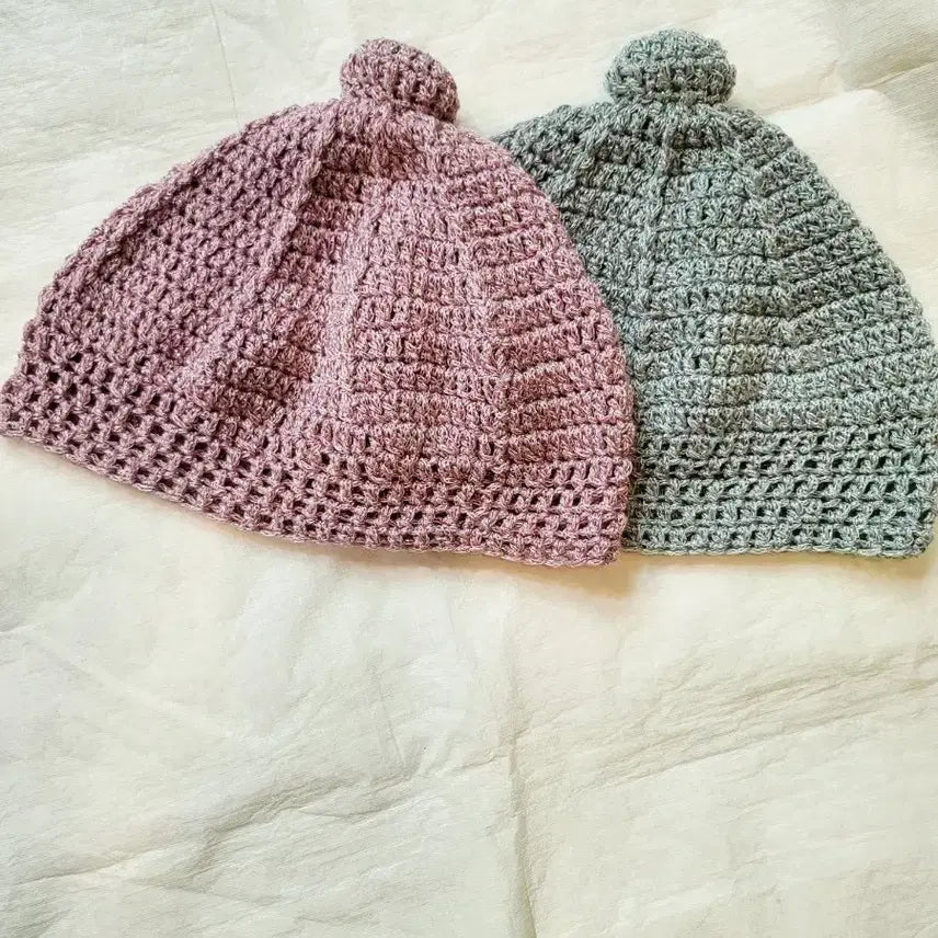 [BUNJANG] Hand-knitted Hat / 손뜨개 모자