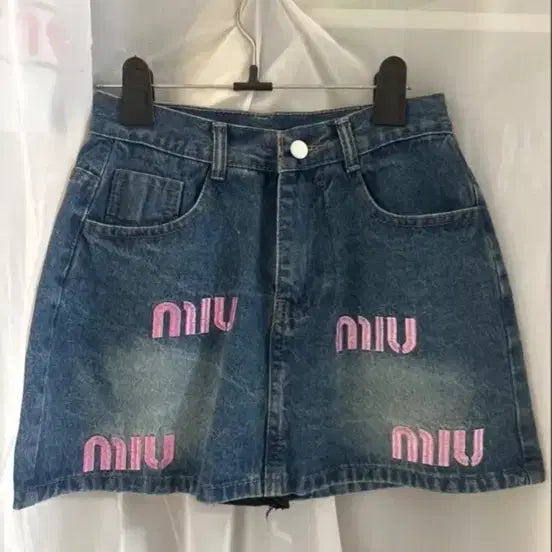 [BUNJANG] Imported Denim Mini Skirt / 수입의류 데님 스커트