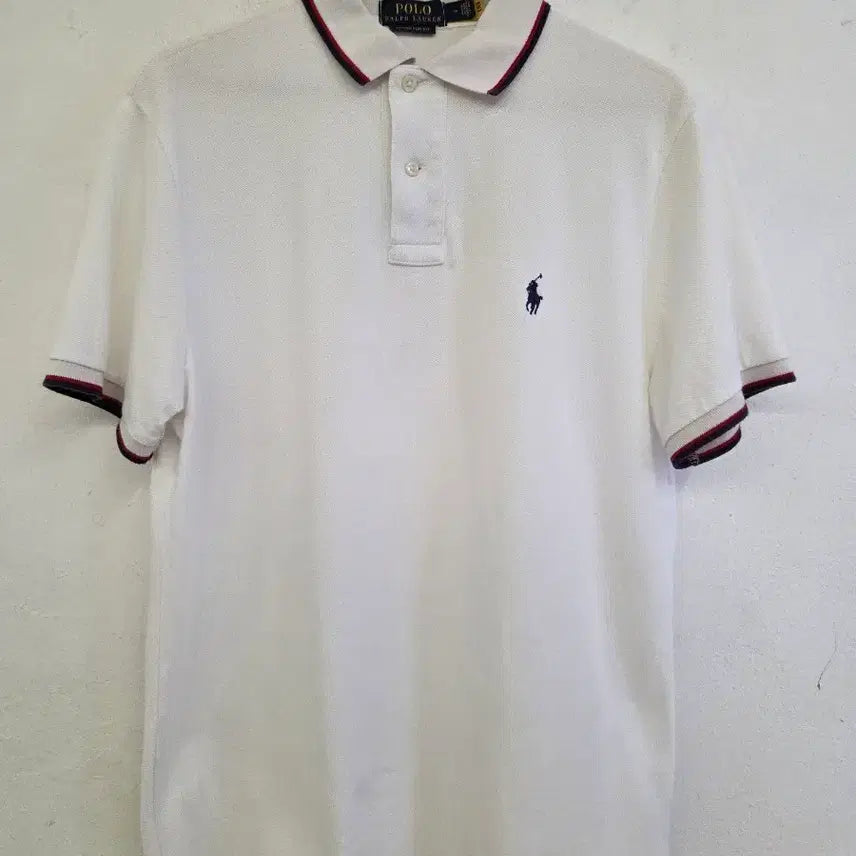 [BUNJANG] Polo Ralph Lauren Custom Slim Fit White T-Shirt / 폴로 슬림핏 화이트 티