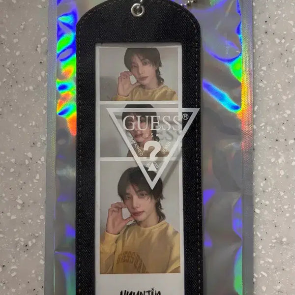 [BUNJANG] Stray Kids Hyunjin GUESS Collab Photokeyring / 스트레이키즈 현진 게스 콜라보 포토키링