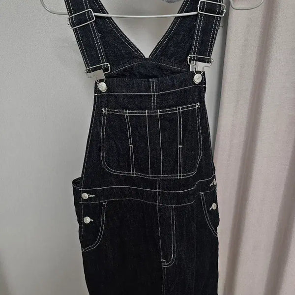 [BUNJANG] SPAO Denim Overall Skirt Dress / 스파오) 데님 멜빵 치마 원피스 (착샷 있음)