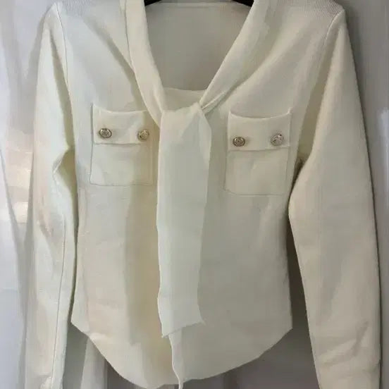 [BUNJANG] Imported Tie Neck Knit T-Shirt / 수입의류 타이 니트티