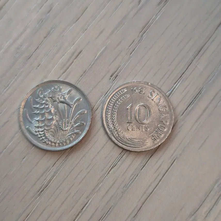 [BUNJANG] Singapore 10 Cents Coin - 1981 & 1984 / 싱가포르 10센트 주화 1981년,  1984년