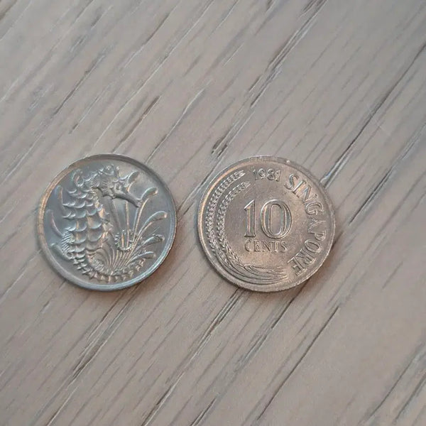 [BUNJANG] Singapore 10 Cents Coin - 1981 & 1984 / 싱가포르 10센트 주화 1981년,  1984년