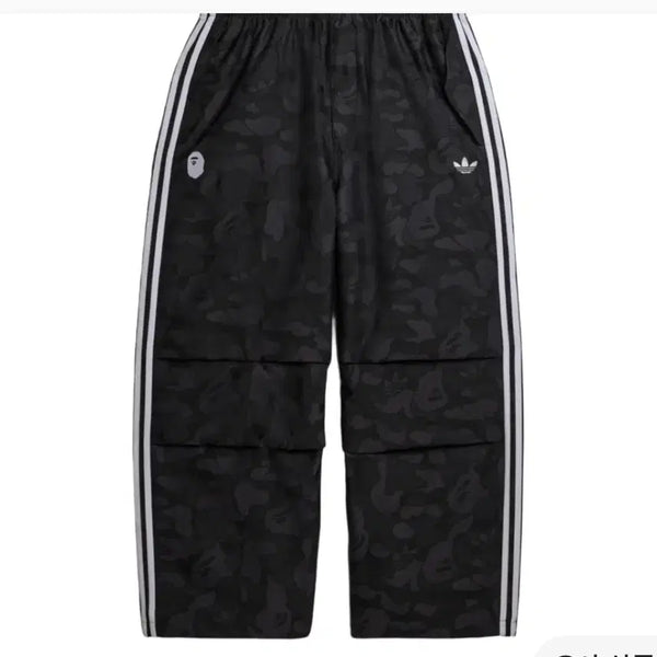 [BUNJANG] Adidas x BAPE Jacquard Pants Black / 아디다스 x 베이프 자카드 팬츠 블랙 - US 사이즈