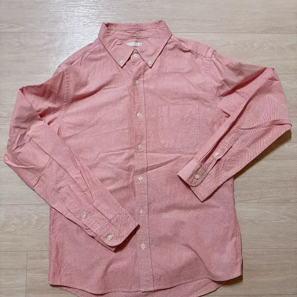 [BUNJANG] Pink Red Oxford Shirt M / 핑크 레드 옥스포드 셔츠 M