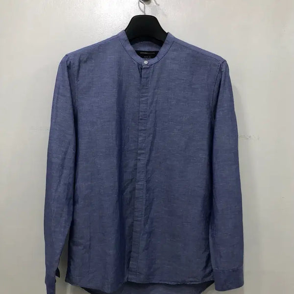 [BUNJANG] Comodo Square Henly Neck Shirt Linen Blend M (100) / COMODO SQUARE 헨리넥 셔츠 100