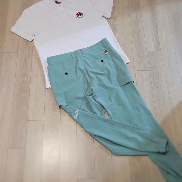 [BUNJANG] Malbon Golf Cargo Jogger Pants Mint 34 / 말본 골프 카고 조거 팬츠 민트 34. 총장98