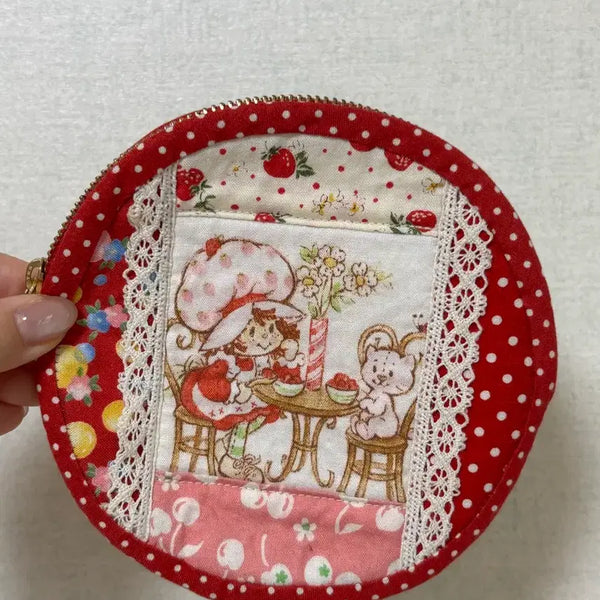 [BUNJANG] Vintage Strawberry Shortcake Pouch / 고전 빈티지 스트로베리 쇼트케이스 파우치