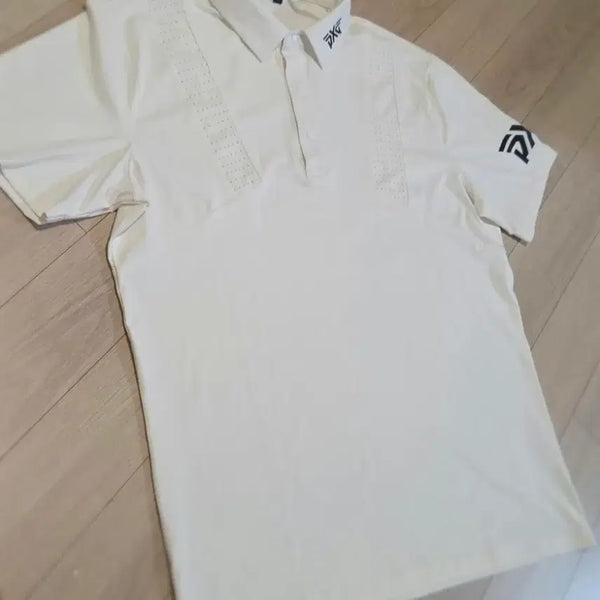 [BUNJANG] PXG Short Sleeve Polo Shirt White Size 105 / PXG 반팔 카라티 화이트 105. 가슴단면 56