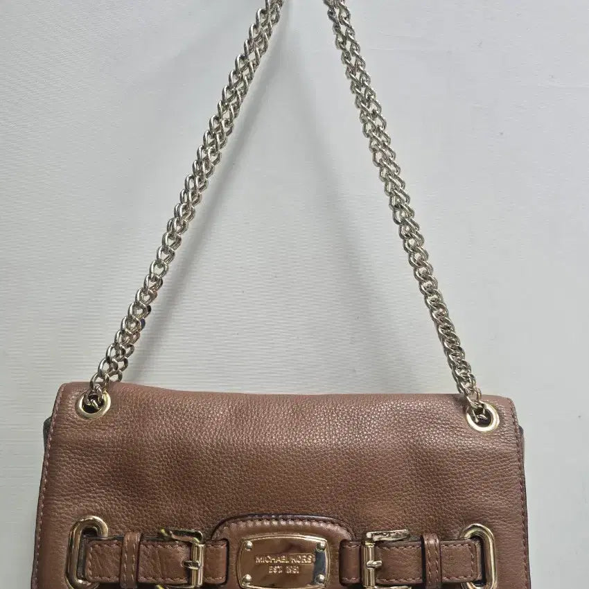 [BUNJANG] Michael Kors Brown Chain Shoulder Bag / 마이클코어스 브라운 체인 숄더백