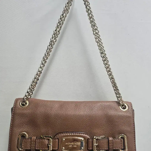 [BUNJANG] Michael Kors Brown Chain Shoulder Bag / 마이클코어스 브라운 체인 숄더백