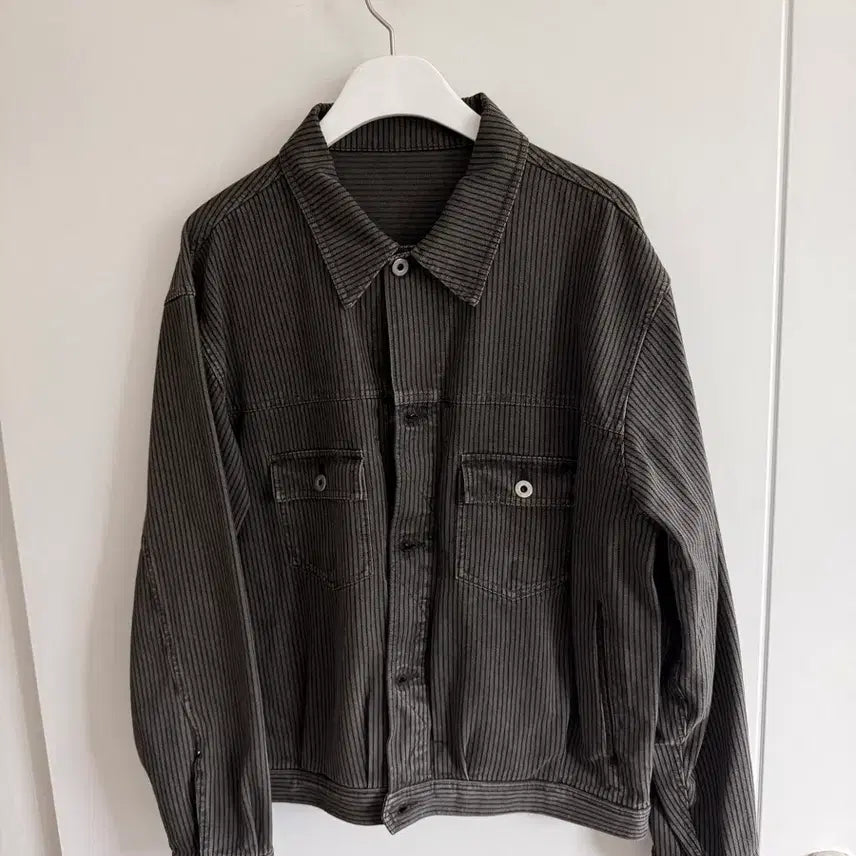 [BUNJANG] Politeru Used Trucker Jacket Stripe / (4) 폴리테루 유즈드 트러커 자켓 스트라이프