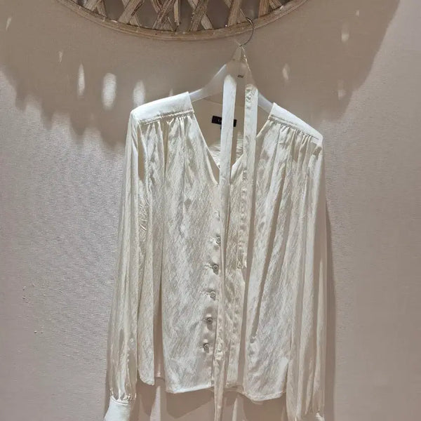 [BUNJANG] Lookast White Blouse S / 룩캐스트 화이트 블라우스 S