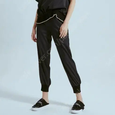 [BUNJANG] Lanvin Collection Knitting Block Top Black / 랑방  니팅 블록 탑