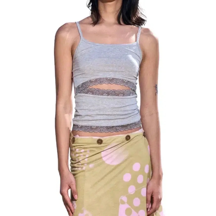 [BUNJANG] Odlyworkshop Lace Cutout Tank / Odlyworkshop 오들리워크샵 lace cutout tank