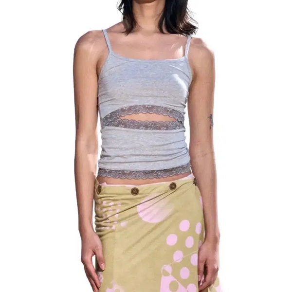 [BUNJANG] Odlyworkshop Lace Cutout Tank / Odlyworkshop 오들리워크샵 lace cutout tank