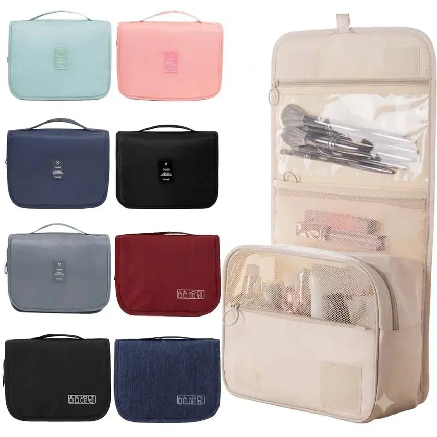 [BUNJANG] 3-Piece Travel Toiletry and Cosmetic Pouch Set / 1+1+1 여행용 세면용품 화장품 파우치 (무료배송)