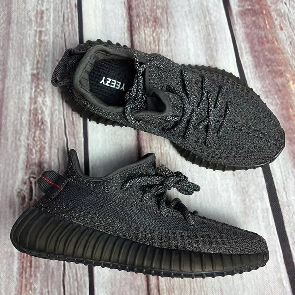 [BUNJANG] Adidas Yeezy Boost 350 V2 Black Stardust Glitter Mesh Unisex Running Shoes / 이지 부스트 350 V2 블랙 스타더스트 전체 글리터 메시 남녀공용 러닝화