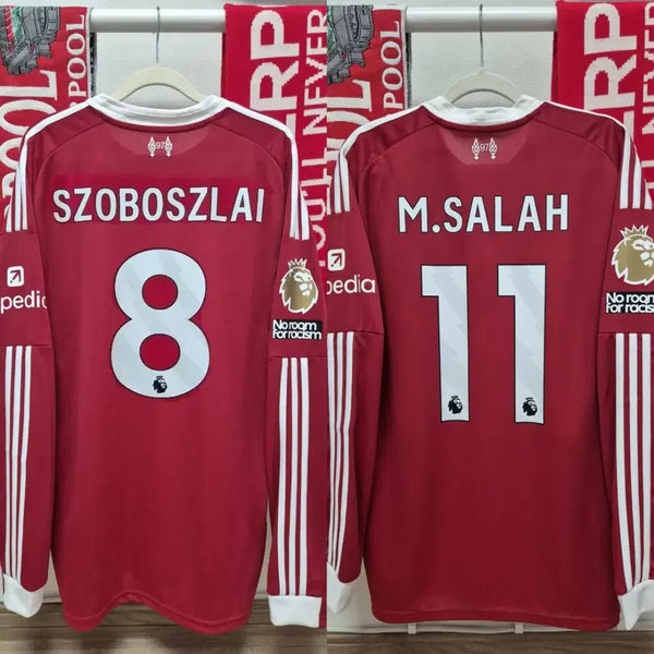 [BUNJANG] Liverpool 25-26 Home Long Sleeve Golden Lion Full Patch Jersey / [새상품, 사이즈/네임셋 선택] 리버풀 25-26 긴팔 황금사자 풀패치